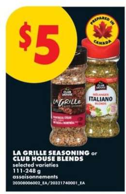 La Grille Seasoning or Club House Blends