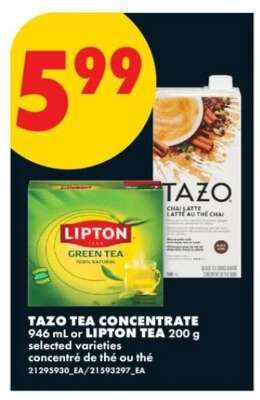 TAZO TEA CONCENTRATE or LIPTON TEA