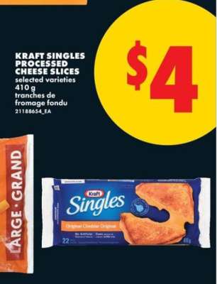 Kraft Singles processed cheese slices