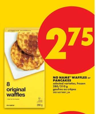 No Name Waffles or Pancakes