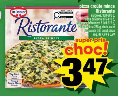 Ristorante Pizza Spinaci