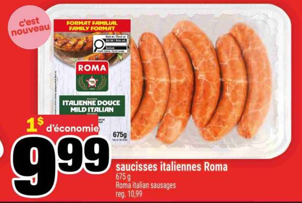 SAUCISSES ITALIENNES ROMA