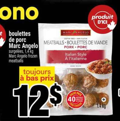 boulettes de porc Marc Angelo
