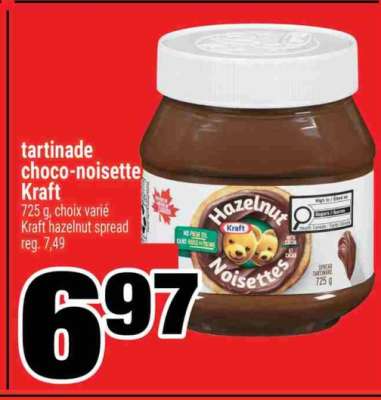 tartinade choco-noisette Kraft