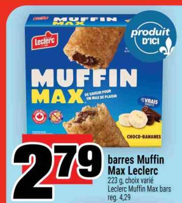 BARRES MUFFIN MAX LECLERC