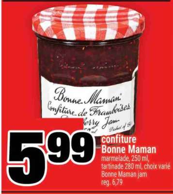 CONFITURE BONNE MAMAN