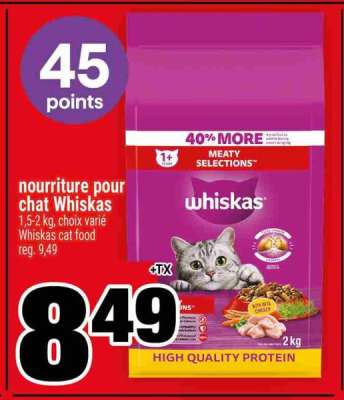 nourriture pour chat Whiskas