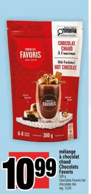 mélange à chocolat chaud Chocolats Favoris