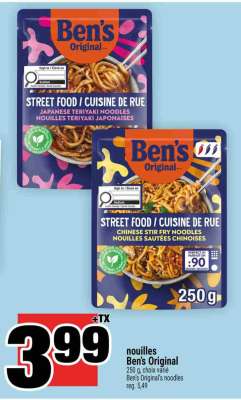 nouilles Ben’s Original