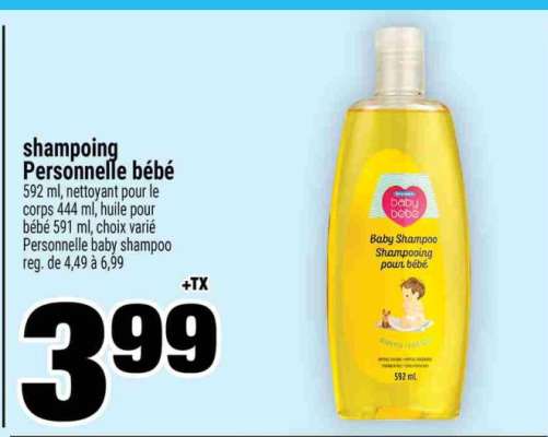 shampoing Personnelle bébé