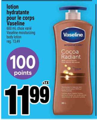Vaseline moisturizing body lotion