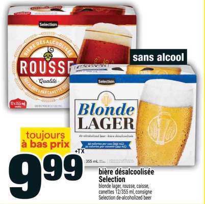 BIÈRE DÉSALCOOLISÉE SELECTION
