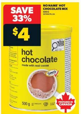 NO NAME HOT CHOCOLATE MIX