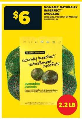No Name Naturally Imperfect Avocado