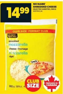 NO NAME SHREDDED CHEESE