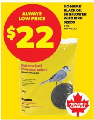 NO NAME BLACK OIL SUNFLOWER WILD BIRD SEEDS