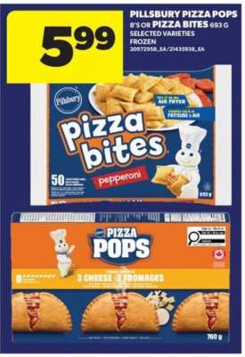 PILLSBURY Pizza Pops or Pizza Bites