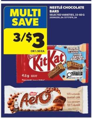Nestlé Chocolate Bars