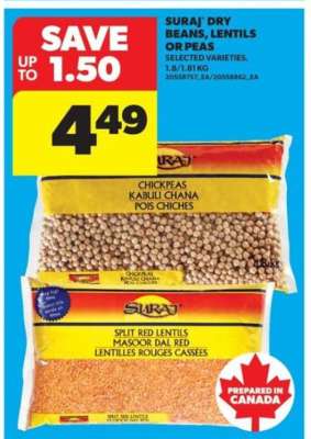Suraj Dry Beans, Lentils or Peas