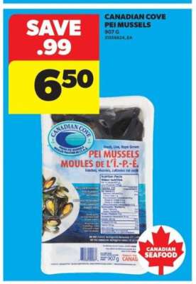 CANADIAN COVE PEI MUSSELS
