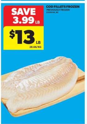Cod Fillets Frozen