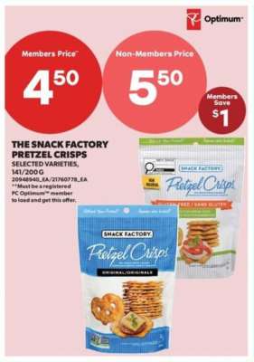 The Snack Factory Pretzel Crisps