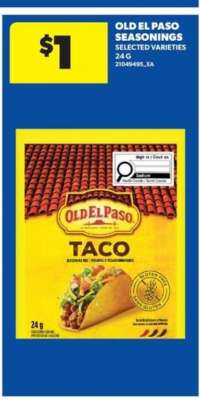 OLD EL PASO SEASONINGS