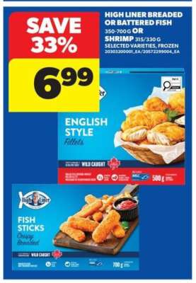 High Liner Breaded or Battered Fish or Shrimp