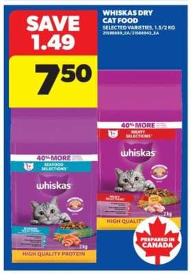 WHISKAS DRY CAT FOOD