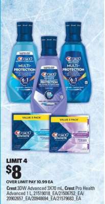 Crest 3DW Advanced & Crest Pro Health