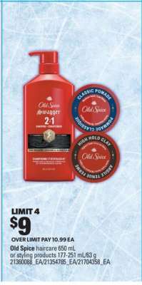 Old Spice Haircare or Styling Products