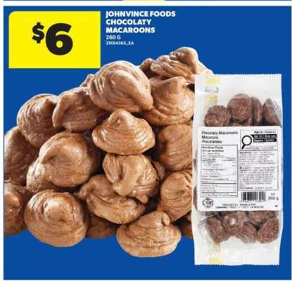 JOHNVINCE FOODS CHOCOLATY MACAROONS