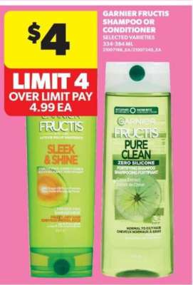 Garnier Fructis Shampoo or Conditioner