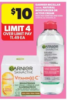 Garnier Micellar or Vitamin C Cream