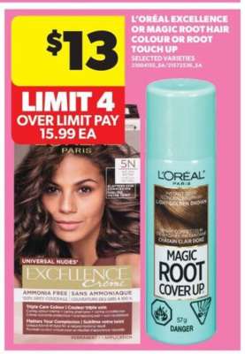 L'Oréal Excellence or Magic Root Hair Colour or Root Touch Up