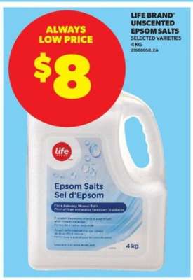 Life Brand Unscented Epsom Salts