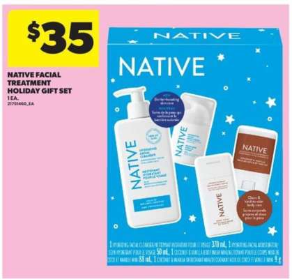 NATIVE FACIAL TREATMENT HOLIDAY GIFT SET