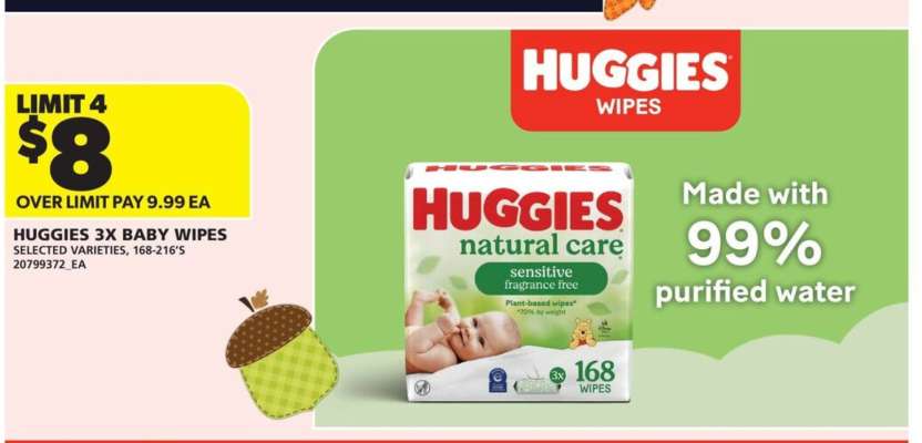 Huggies 3x Baby Wipes