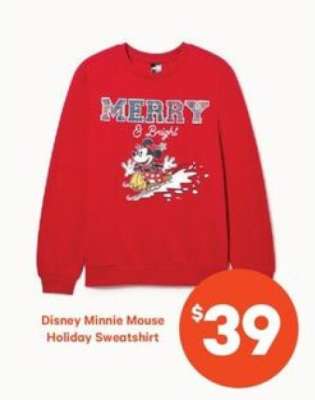Disney Minnie Mouse Holiday Sweatshirt