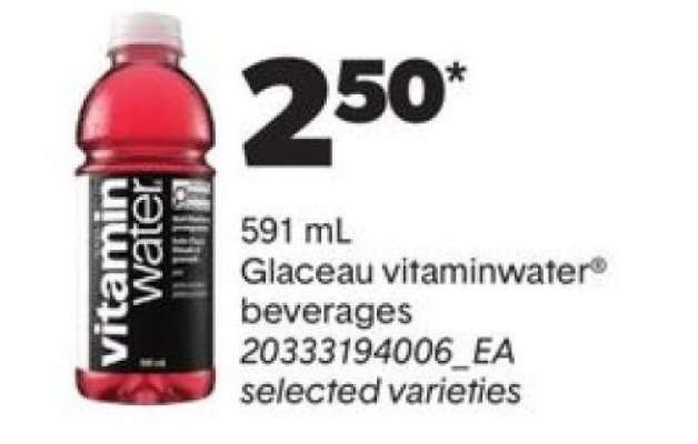 Glaceau vitaminwater beverages