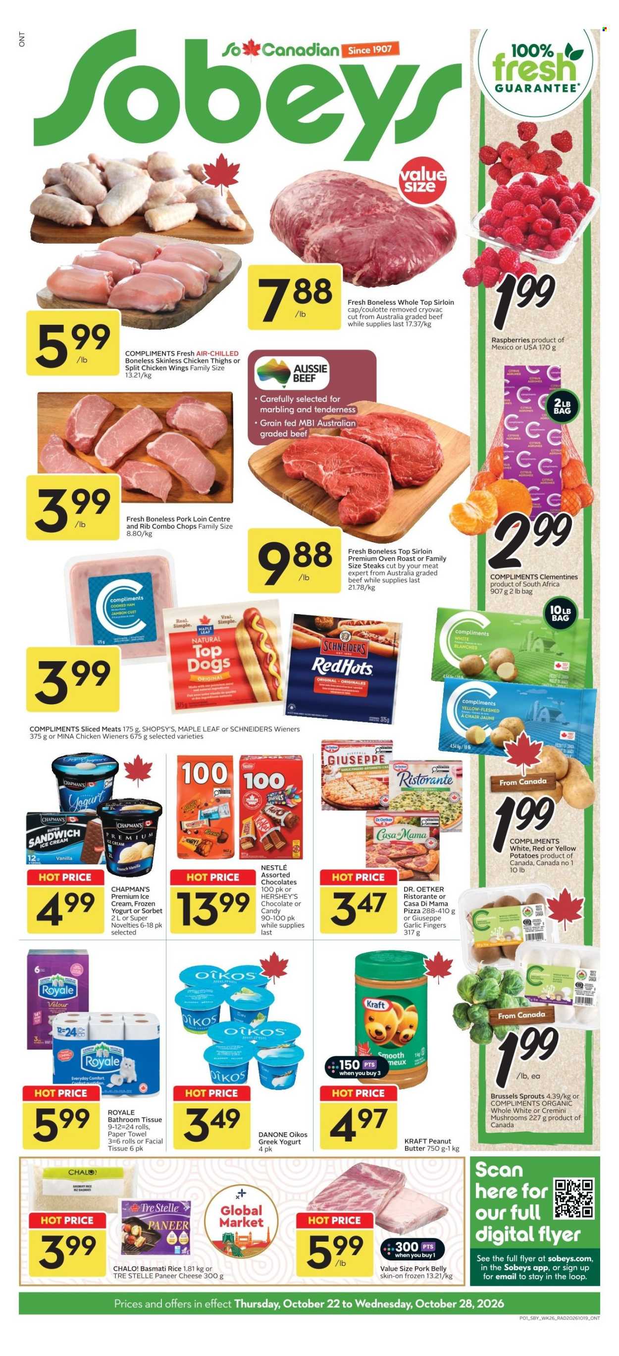 Sobeys flyer  - October 22, 2026 - October 28, 2026. Page 1