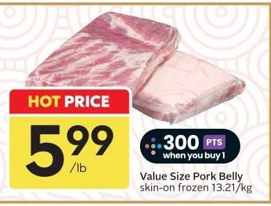 Value Size Pork Belly