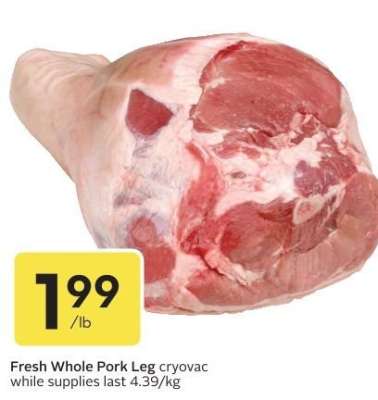 Fresh Whole Pork Leg