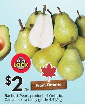 BARTLETT PEARS