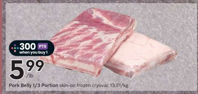 Pork Belly 1/3 Portion