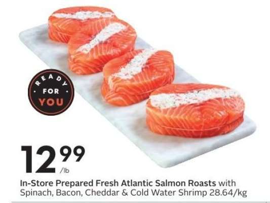 In-Store Prepared Fresh Atlantic Salmon Roasts