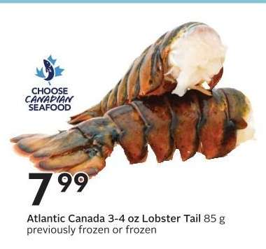 Atlantic Canada 3-4 oz Lobster Tail