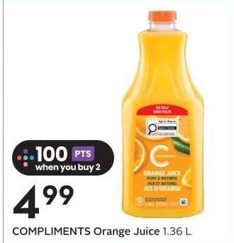 COMPLIMENTS Orange Juice 1.36 L