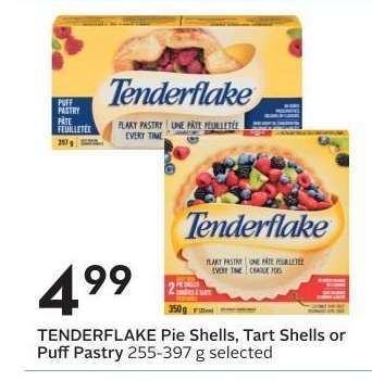 TENDERFLAKE Pie Shells, Tart Shells or Puff Pastry