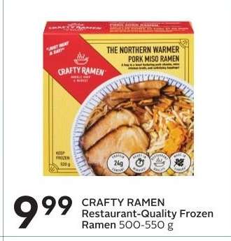 CRAFTY RAMEN Restaurant-Quality Frozen Ramen